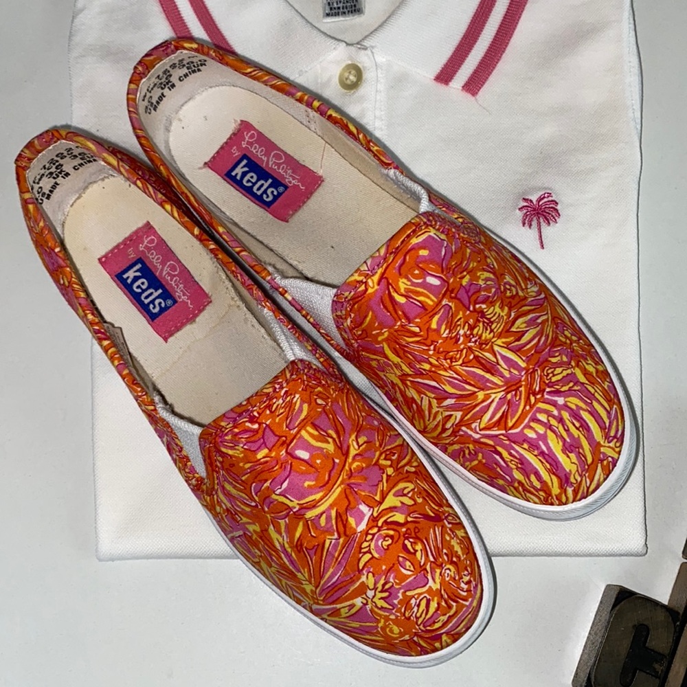 🌴Vintage KEDS x LILLY PULITZER Limited Edition Slip-On Sneakers